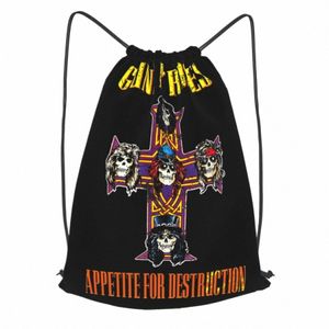 Amplifié Guns N Roses Appetite Tour Sac à dos à cordon Date Art Print Persalised Vêtements Sacs à dos Sac de sport K2aR #
