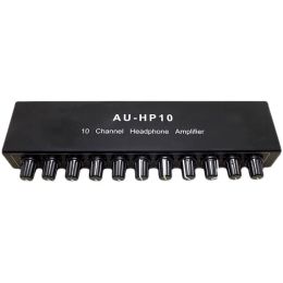 Amplificateur 10 canaux Stéréo Casque Amplificateur Audio (1input 10 Sortie) Préamplificateur indépendant Vol Ajuster NJM4556A DC1224V 1PC