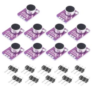 Amplificateur 10 PCS Microphone Amplificateur Réglable MAX4466 Microphone Préamplificateur Purple Breakout Board pour Arduino