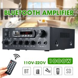 Versterker 1000W 800W 600W 220V Bluetooth Audio Power Amplifier Home Theatre versterkers Amplificador Audio met afstandsbediening FM USB