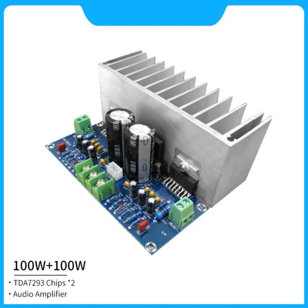 Amplificateur 100W TDA7293 Amplificateur audio 2x100W 2.0 canaux High Power Amplificateur Classab