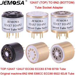 Amplificateur 1pc 12ax7 12AU7 ECC82 ECC83 à 6N2 6N1 6N6 6922 ECC88 E88CC ADAPPORT D'AMPLIFICATION DU TUBE APLIFIC