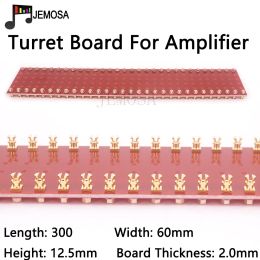 Versterker 1 pc 60 Posts Turret Board Diy Strip Terminal Tagbord Turret Lug Board voor Hifi Audio Vacuümbuisversterker Kit DIY 300*60*2mm
