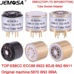 Versterker 1PC ECC88 6922 6DJ8 6N11 E88CC TUBE (boven) tot 5670 396A 6N3 Tube (onder) DIY Audio -versterker Vacuümbuis Convert Socket Adapter