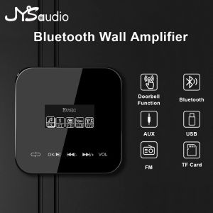 Amplificateur 2 * 20W Bluetooth Mur Amplificateur HD Affichage tactile Panneau audio Hôtel Family Hotel Surround Stereo HiFi Audio FM USB TF AUX Cuisine
