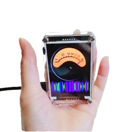 Versterker 2,4 inch Glow Clock Stereo Voice Control Music Spectrum Amplifier Audio Level Indicator Rhythm Analyzer VU Meter Rhythm Lights