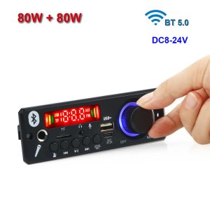 Versterker 2*80W Audio Digitale power Bluetooth -versterker Bord Decoder auto MIC MIC USB AUX FM MP3 Player Module AMP DC824V