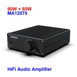 Amplificador 2*80W Infineon MA12070 Audio digital AMP MA12070P Altavoces 20W ~ 200W HIFI STEREO AMPLIFICADOR CLASE D AUX DC1519V