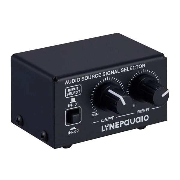 Amplificateur 2 en 1 Out Source audio Sélection du signal du commutateur d'écouteur Écouteur de haut-parleur Ajustement de sortie de sortie sans perte