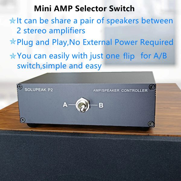 Amplificador 2 a 1 Control de altavoz Combinador Combinador 2 Audio Amplificador Selector Selector de altavoces Selupeak P2Pro Actualización OcC Hifi Versi