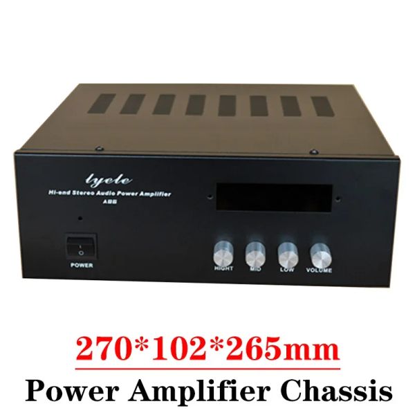 Amplificateur 270 * 102 * 265 mm d'amplificateur Power Châssis Enclos de châssis Treble Midragan Bass Réglage MP3 pour HIFI Amplificateur Case de coque audio