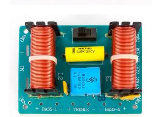 Versterker 2 stks 3 Way Audio Luidspreker Crossover Filter Treble Mediant Bass Frequency Divider