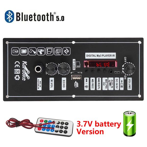 Amplificateur 3.7 V Amplificateur Board Square Dance 30W En haut-parleur Amplificateur Bluetooth Aux Udisk Enregistrement Speaker Home Audio DIY
