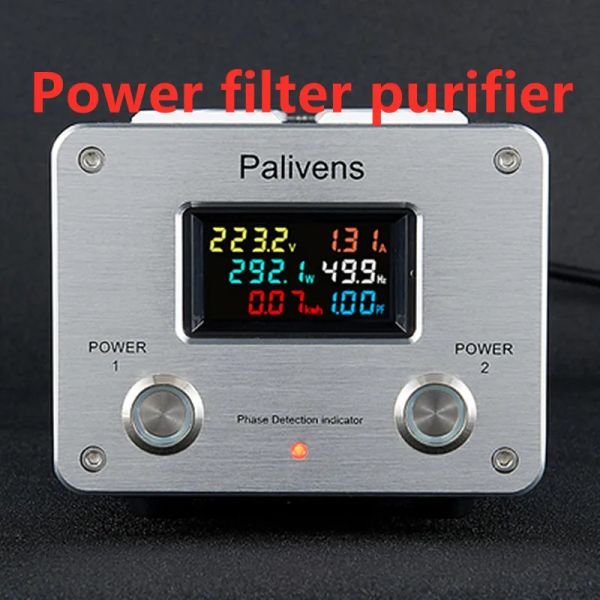 Amplificateur 3000W 15A Audio AC Filtre d'alimentation Power Power Affichage numérique Affichage audio Filtre de bruit audio Lightning Protection Palivens P20