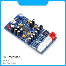 Processeur sonore 3D Amplificateur JRC2706 Préamplificateur audio Bass Control Tone Board Processeur Subwoofer avec filtrage passe-bas pour amplificateur