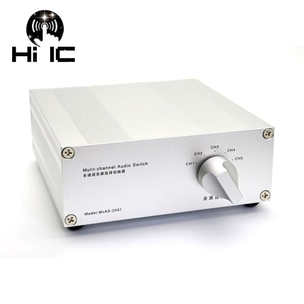 Amplificador 4 Entrada 1 Salida/ 5 Entrada 1 Salida Audio Pasivo Selector del conmutador Selector Selector Sound HiFi Audio Signter con RCA
