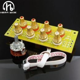 Amplificateur 4ch Sélectionnez 1 sélecteur de source d'entrée RCA pour Hiend Audio Amplificateur Préamplificateur Kit de bricolage Carte assemblée 4 façons dans 1 sortie