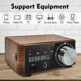 Versterker 50W+50W Infineon MA12070 Bluetooth 5.0 Digitale Audio Power AMP Klasse D USB Aux TF Home Theatre Hifi Stereo Mini -versterker