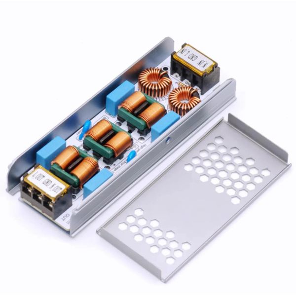 Amplificador 6a 10a ultra delgada cuatro etapas EMI Interferencias electromagnéticas Supresor Supresor EMC Audio Amplificador AC110V250V