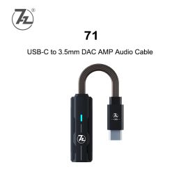 Amplificateur 7Hz SevenherTz 71 USB AMP DAC USBC à 3,5 mm Cableau de casque Amplificateur PCM384 DSD128 Audirect