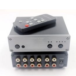 Amplificateur A2 HIFI Lossless 2 Entrée 4 Sortie RCA Distributeur audio Distributeur Sélecteur Source Source Switcher Tone Volume pour la carte d'amplificateur stéréo