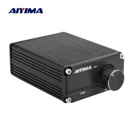 Amplificador Aiyima 100W TPA3116 Subwoofer Potencia Amplificador Audio Board Teatro en casa TPA3116D2 Amplificadores de sonido digital mono NE5532 OP AMP