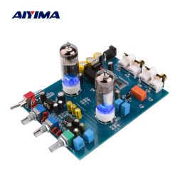 Amplificateur Aiyima Amplificador Bluetooth Tube Préamplificateur Feèvre Hifi 6J5 Préampe de tube à vide biliaire NE5532