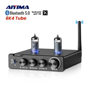 Versterker Aiyima Audio 6k4 Tube versterker Gal Voorversterker Stereo Bluetooth Hifi Preamp APTX voor vermogensversterkers Actieve luidsprekers
