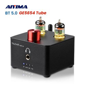 Amplificateur Aiyima Hifi Bluetooth Tube Amplificateur Préamplificateur stéréo Préamplificateur TPA6120 Amplificateur USB DAC APTXHD LM4562 OP AMP