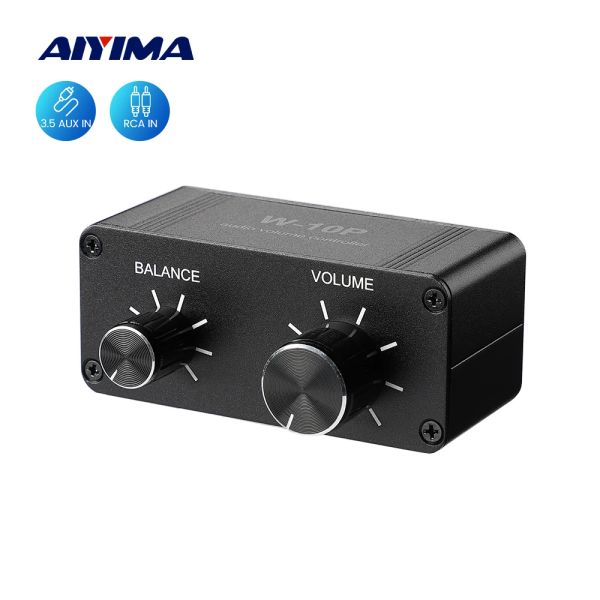 Amplificateur Aiyima mini audio portable pré-amplificateur bricolage home cinéma hifi stéréo préamplificateur RCA 3,5 mm avec contrôle du volume