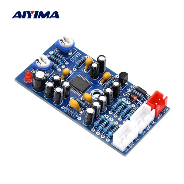 Amplificateur Aiyima Préamplificateur Optimisation sonore Sound Bass Bass Board Home Theatre JRC2706 Processeur de subwoofer 3D Reverb Subwoofer JRC2706