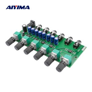 Amplificateur Aiyima Stéréo Audio Signal Board Board Casip Driver Power Power Amplificateur Mélangeur 3,5 mm Jack 2 voies Entrée à 4 voies DC512V