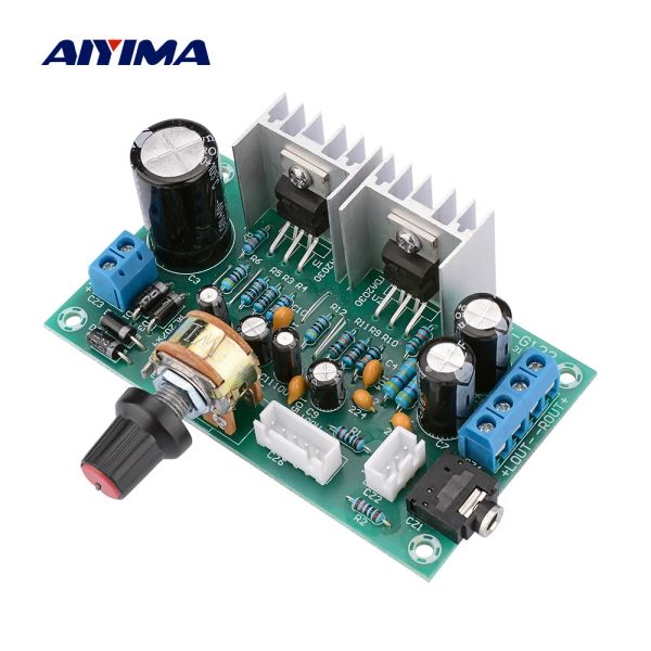 Amplificador Aiyima Tda2030 Amplificador de potencia Audio Audio Board 2.0 Dual canal Amplificador de sonido 15W+15W Mini Amp Home Cine Home DIY