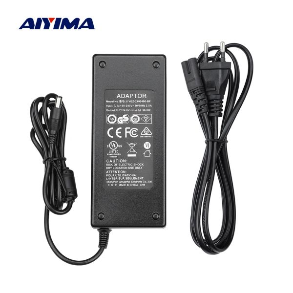 Amplificateur Amplificateur 24v Adaptateur d'alimentation AC100240V à DC24V 4A Alimentation pour TPA3116 TPA3116D2 TDA7498E Amplificateurs sonores US EU UK Plug