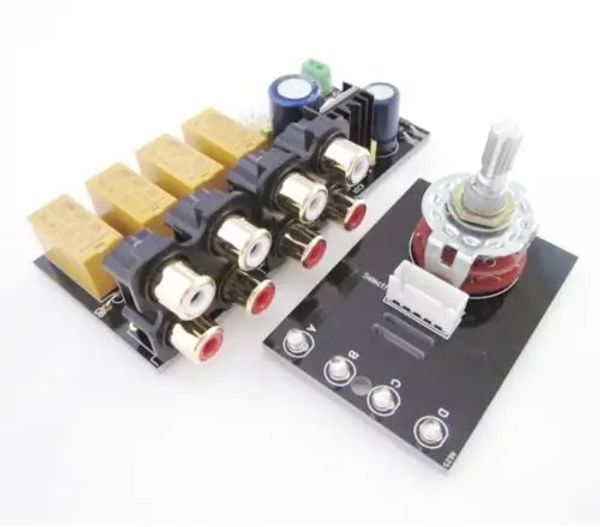 Amplificador Audio Entrada de entrada Selector de señalización de relé/conmutación de señal placa de amplificador + RCA