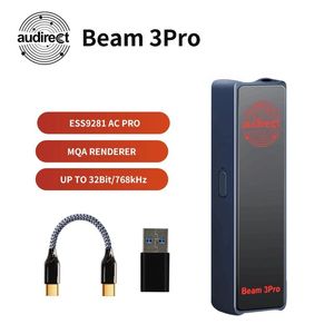 Amplificateur Audirect Beam 3 Pro ESS9281 AC Pro HiFi amplificateur de casque Portable Beam3 Pro 36Bit/768kHz DSD512 avec Port SE 3.5mm Beam 3pro