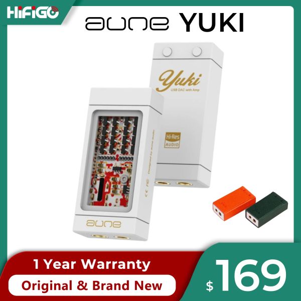 Amplificateur Aune Yuki Amplificateur de décodage portable HIFI DAC AMP DUAL CS43198 PCM32BIT / 768K DSD256 4WAY Balance Balanced USB DAC DAC HIFIGO