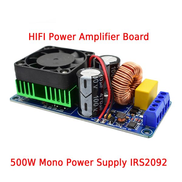 Amplificateur Breeze Hifi Power IRS2092 500W mono canal numérique Amplificateur Amplificateur Board de carte D Board d'amplificateur d'alimentation de scène