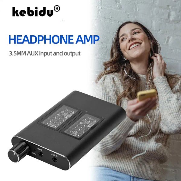 Amplificador Amplificador de auriculares ClassA 16150 ohm Hifi AMP de auriculares Hifi Amp ajustable de audio con cable de conector de 3.5 mm para el reproductor de música telefónica