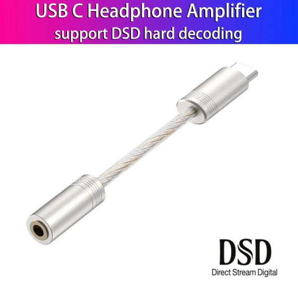 Amplificateur DAC USB C Amplificateur de casque ESS9280C Pro DSD128 32BIT 384KHZ Type C Amp pour écouteurs Pixel Samsung Xiaomi OnePlus Win10