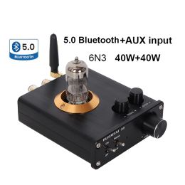 Versterker DlHifi QCC3008 Bluetooth 5.0 TPA3116 50W*2 6N3 TUBE Digitale stereo -stroomversterker met voeding