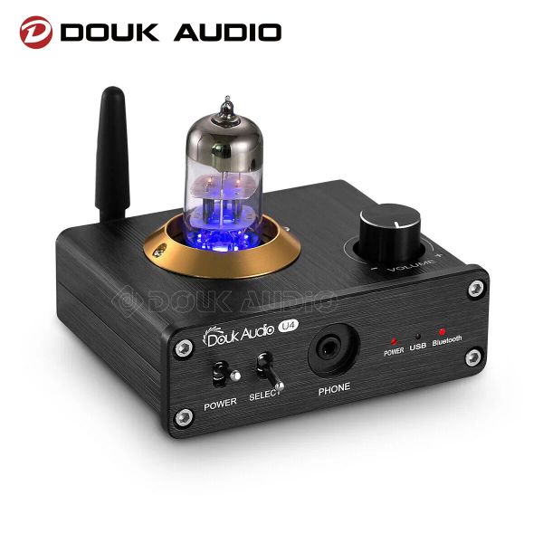 Amplificateur Douk Audio Bluetooth 5.0 Tube Casque Amplificateur Mini Stéréo Préampe audio USB DAC Sound Carte APTXLL RECEPIER AUDIO