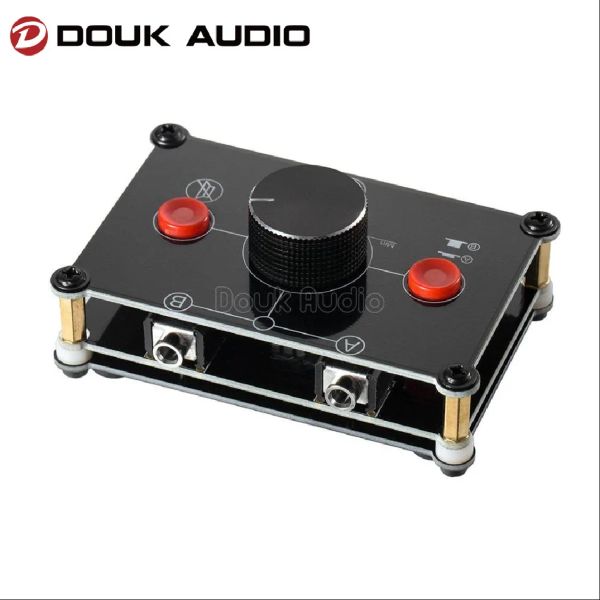 Amplificador Douk Audio Little Bear MC102 Mini 2 (1) IN1 (2) OUT de 3.5 mm Selector de audio Selector Selector Selector Box