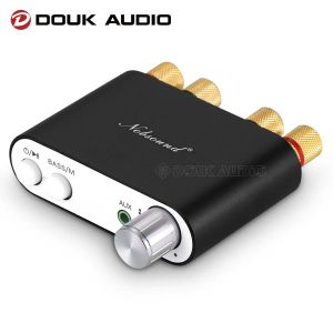 Amplificador Douk Audio NS10G Mini Bluetooth 5.0 TPA3116 Amplificador de potencia digital Hifi Stereo Audio Amp Tarjeta de sonido USB 50W*2