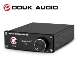 Amplificateur Douk Audio T3 Hifi MM RIAA Phonographe Préamplificateur RIAA Record Home Player Phono Stage PREAMP AMPILATION Amplificateur Volume Contrôle
