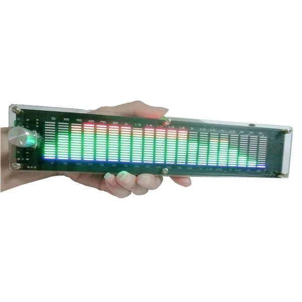 Amplificateur DSP Equalizer Eq Pickup Rythm Music Music Spectrum LED Niveau Audio Indicateur Amplificateur VU METER pour les lampes d'atmosphère léger de la voiture