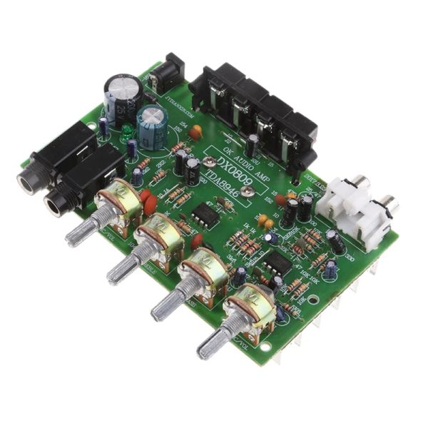 Amplificateur DX0809 Board d'amplificateur à deux canaux 60W HIFI STÉRÉO AUDIO POWER Amplificateur Volume Tone Control Board Kit