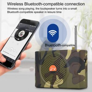 Amplificador E898 MEGAPHONE HIFI Reducción de ruido inteligente Infrarrojo Controlador remoto Camuflage Bluetooth Compatible Wireless MP3 Altavoz