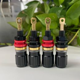 Versterker Eizz 24k GOUD GOLD VERPLAATS SPREKER TERMINAL Binding Post Banana -plug -connectorversterker Hifi DIY