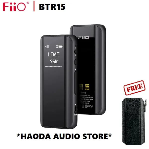 Amplificateur FIIO BTR15 Bluetooth 5.1 Amplificateur de casque DSD256 Récepteur MQA LDAC / APTX ADAPTIVE AVEC 3,5 mm / 4,4 mm Case libre SKBTR15